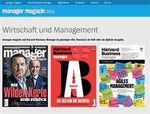 Tablet Screenshot of abo.manager-magazin.de